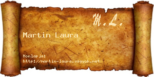 Martin Laura névjegykártya
